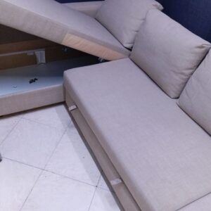 L Shape sofa couch with storage sofa combed