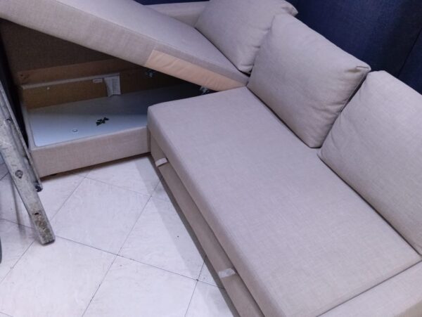 L Shape sofa couch with storage sofa combed