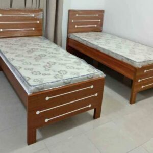 Single M D F wood bed size option too