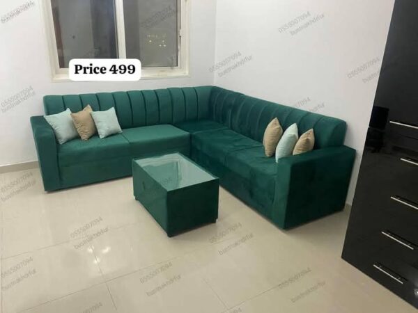 sofa with table