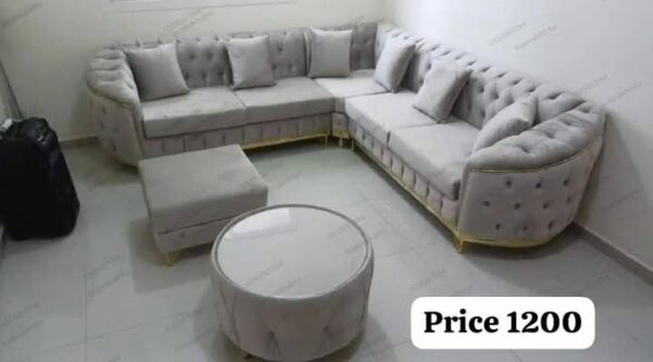 sofa with round table