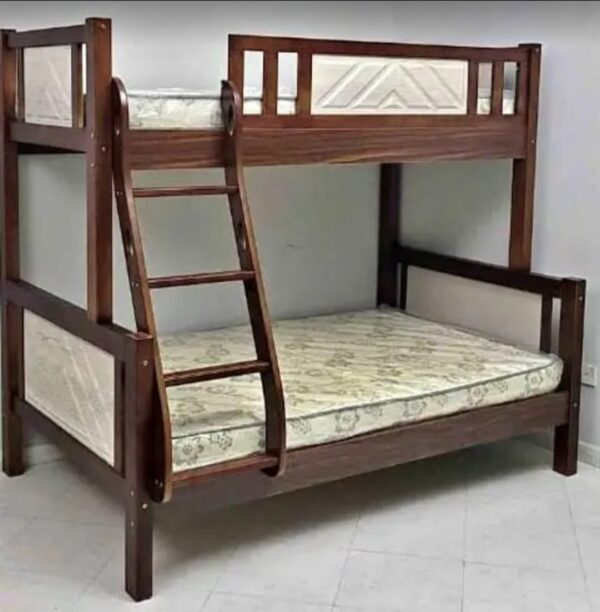 Wooden bunk bed up duck single and down duck double